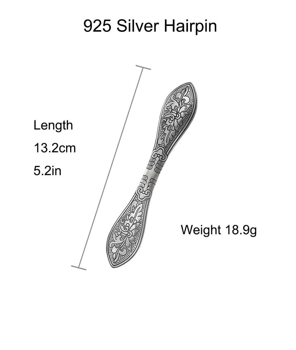 HangErFeng Accessoires Femme Argent Chic Epingle à Cheveux 882