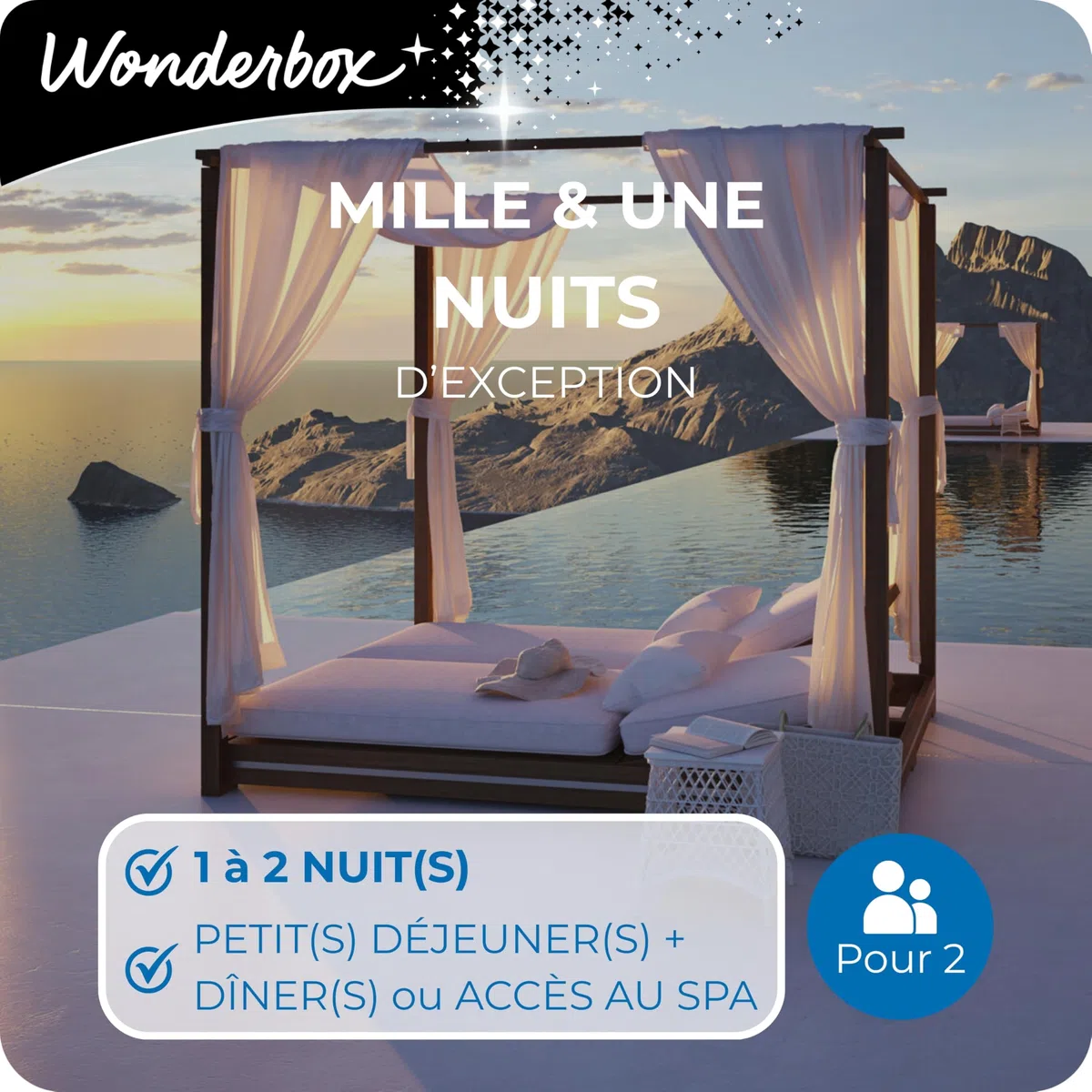 WONDERBOX - Coffret Cadeau - Mille & Une Nuits d'Exception - pour 2 pers.
