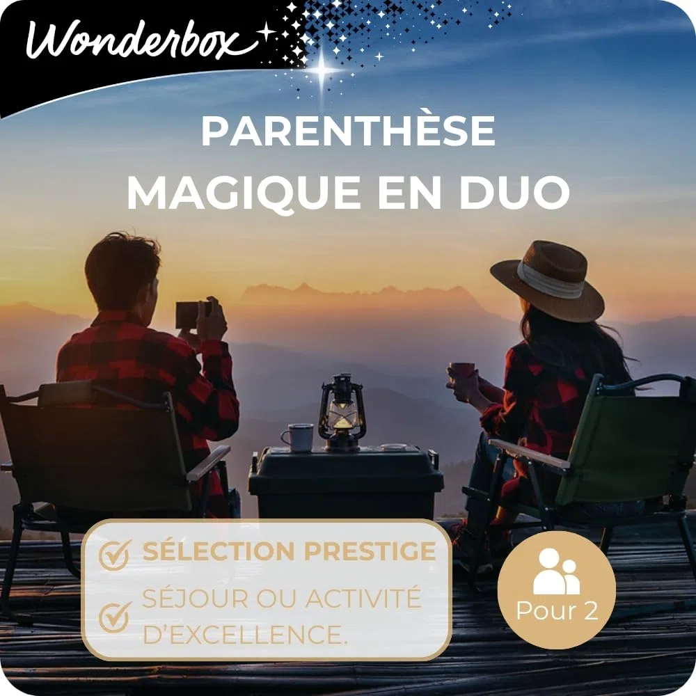 WONDERBOX - Coffret Cadeau - Parenthèse Magique en Duo - Pour 2 pers.