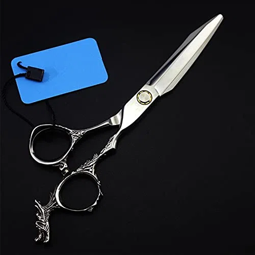 Ensemble de Ciseaux de Coiffure Professionnels Japonais 440c 6 Pouces Dragon Barber Haircut à effiler