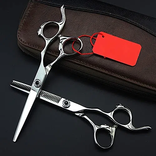 Ciseaux de Coiffure Professionnels Japonais 440c 6 Pouces pour Coupe de Cheveux et effilage.