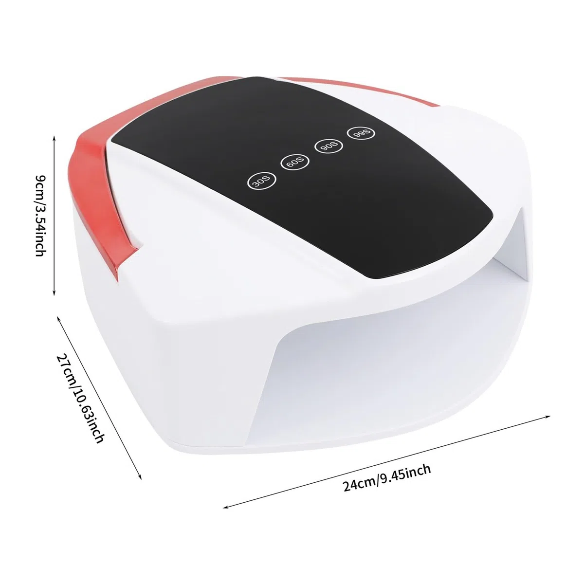 Lampe UV LED pour ongles, Lampe à ongles rechargeable LED, lampe de bureau manucure capteur automatique, sèche-ongles UV Séchage UV pour vernis à ongles