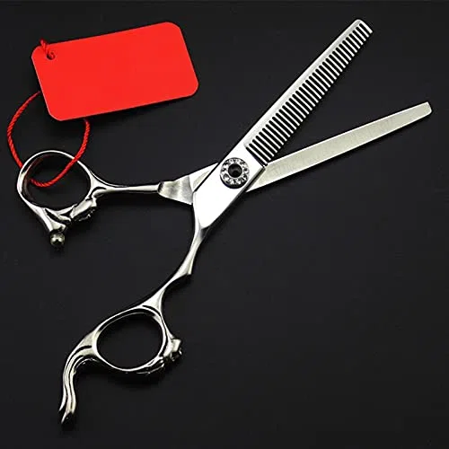 Ciseaux de Coiffure Professionnels Japonais 440c 6 Pouces pour Coupe de Cheveux et effilage.