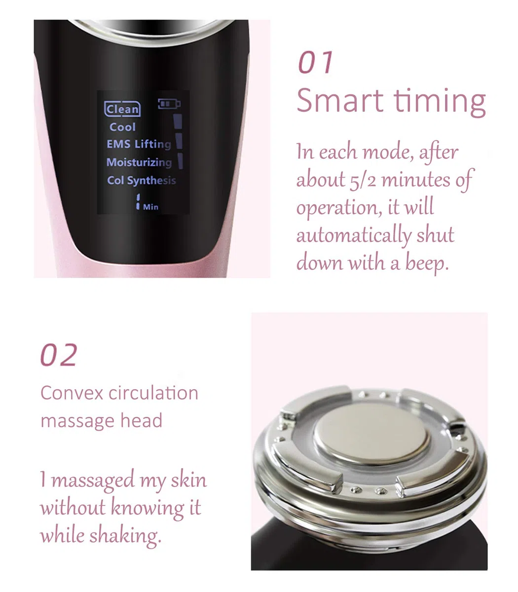 Masseur lifting et raffermissant du visage, soins de la peau SPA du visage, beauté anti-rides anti-âge, rétrécissement efficace des pores, outil de suppression des points noirs de la beauté des soin