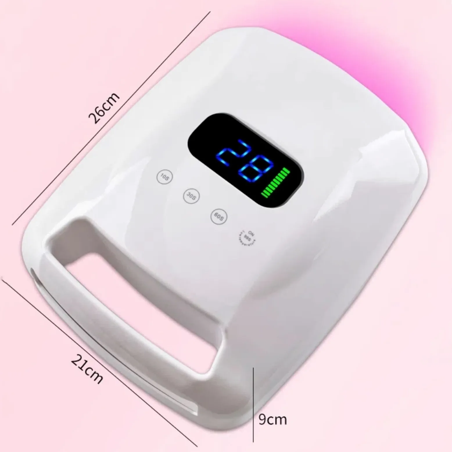 Lampe LED pour ongles, Lampe UV LED 96 W for manucure et photothérapie, idéale for les femmes filles(blanc)