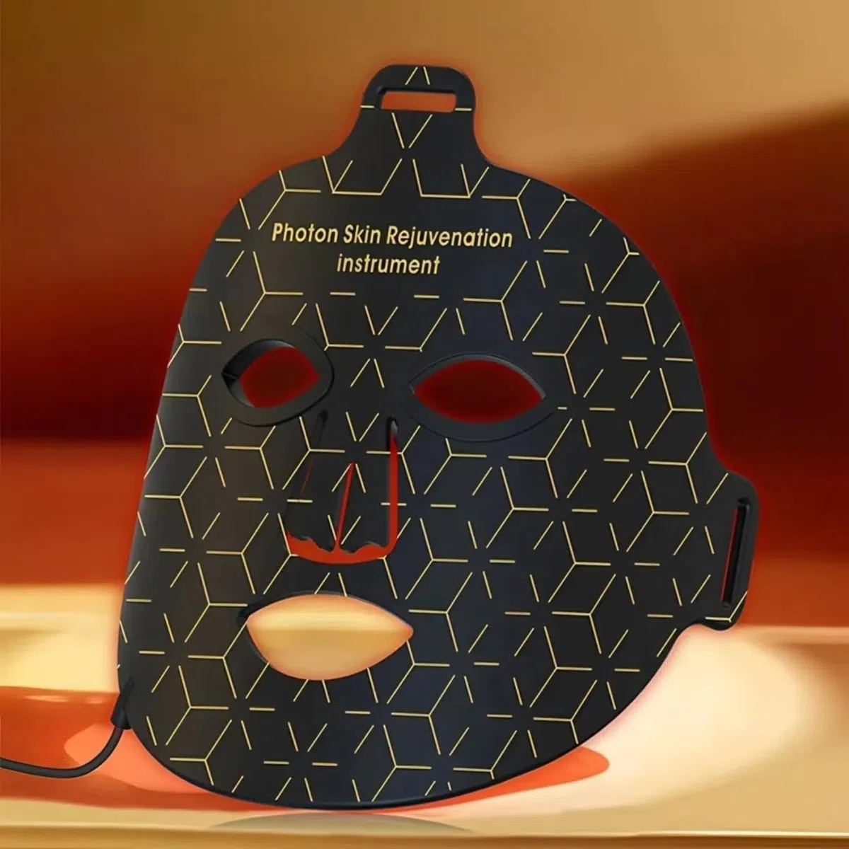 Red Light Therapy Masque visage et cou à LED anti-âge raffermissant et anti-rides avec minuterie rechargeable, convient à tous les types de peau à la maison spa