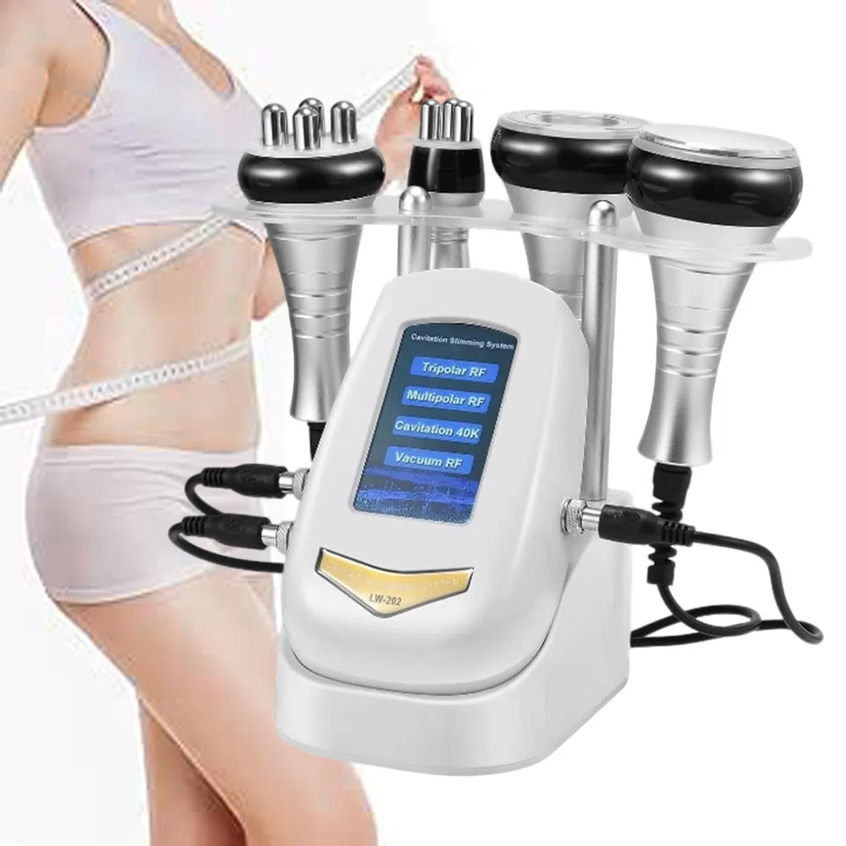 Machine de cavitation 40 K, 4 en 1 pour raffermir la peau, raffermissement de la peau, anti-cellulite, appareil de sculpture du corps pour brûler les graisses et traiter le visage