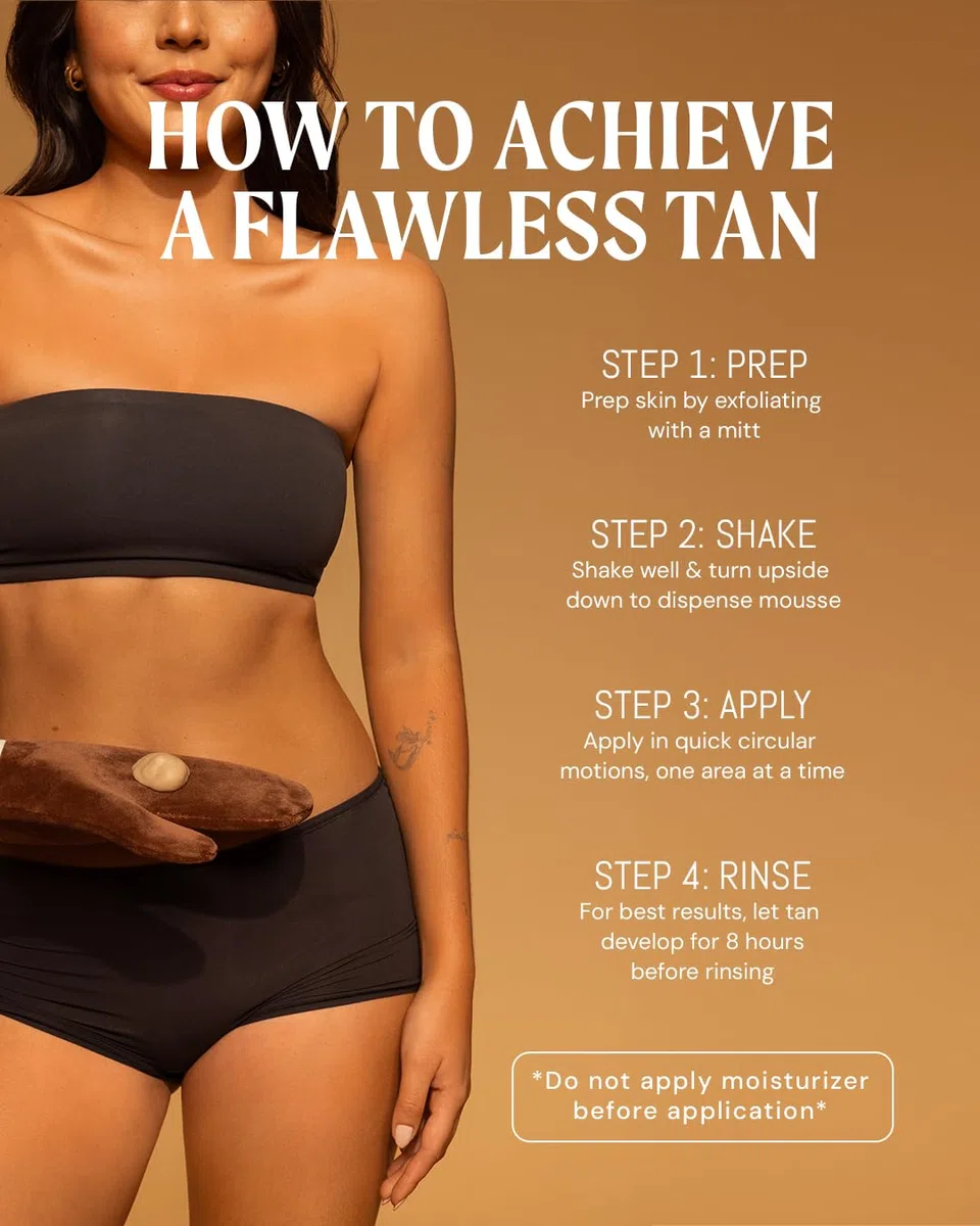 Peta Jane Mousse bronzante foncée | Autobronzant sans soleil, léger, bio, naturel, finition sans traces | Non collante | 200 ml