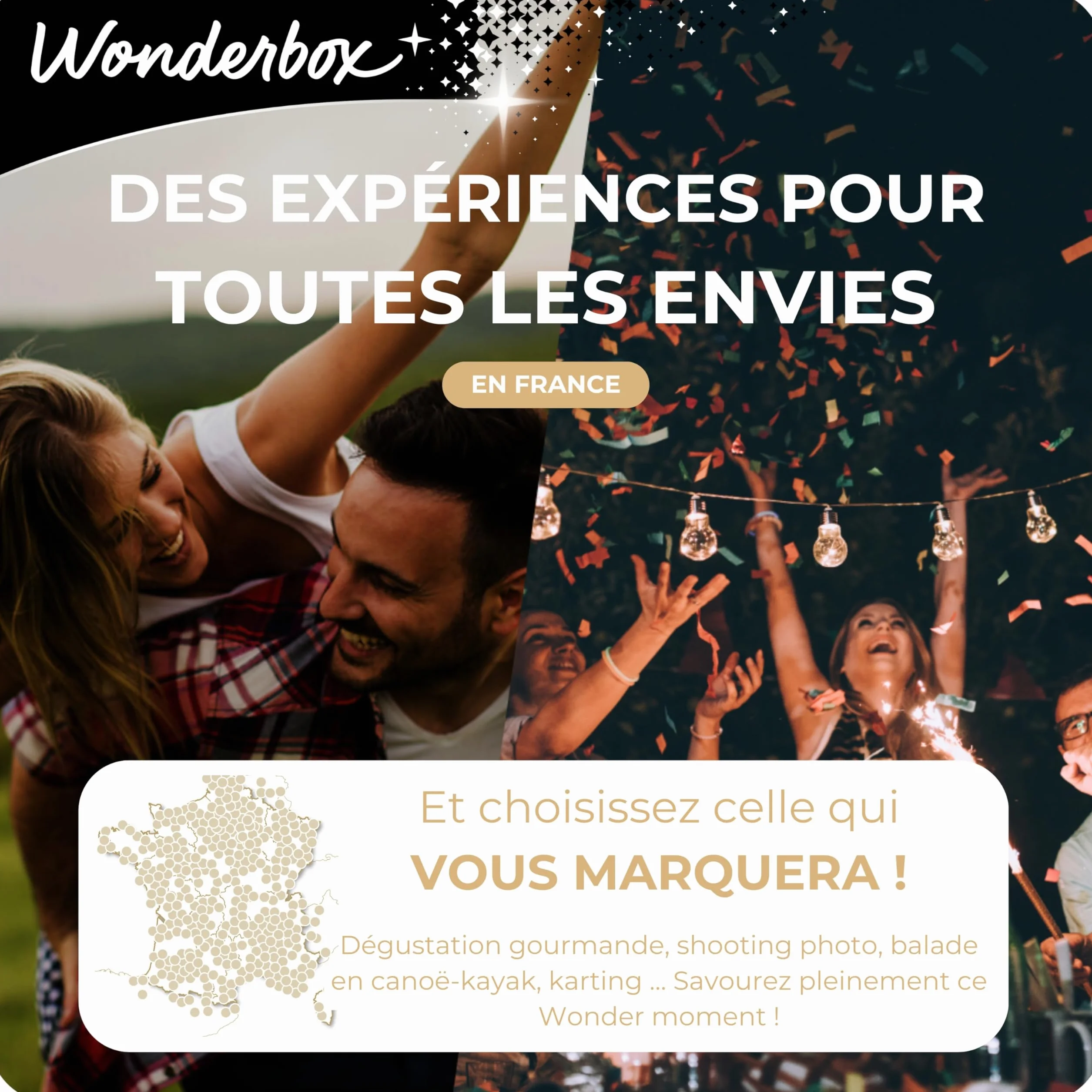 WONDERBOX - Coffret Cadeau - Parenthèse Magique en Duo - Pour 2 pers.