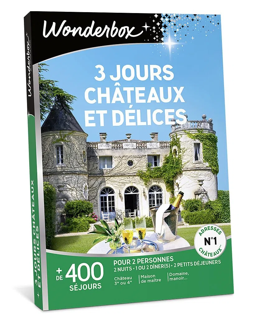 Wonderbox - 3 Jours Châteaux Et Délices - Coffret Cadeau - Idée Cadeau Séjours
