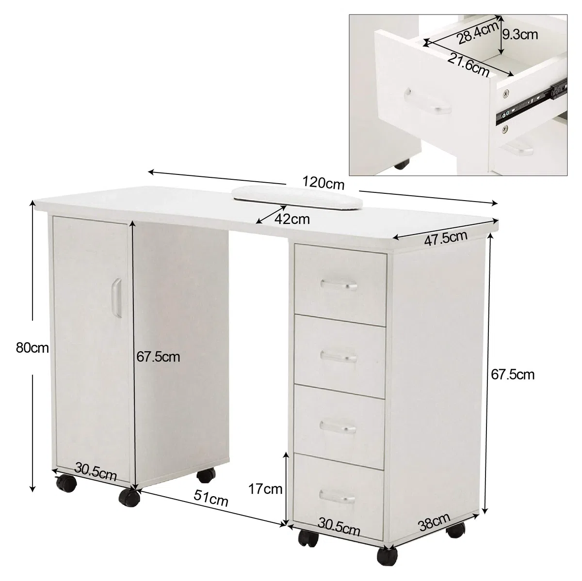 Barberpub Studio Table Manucure 0600-1