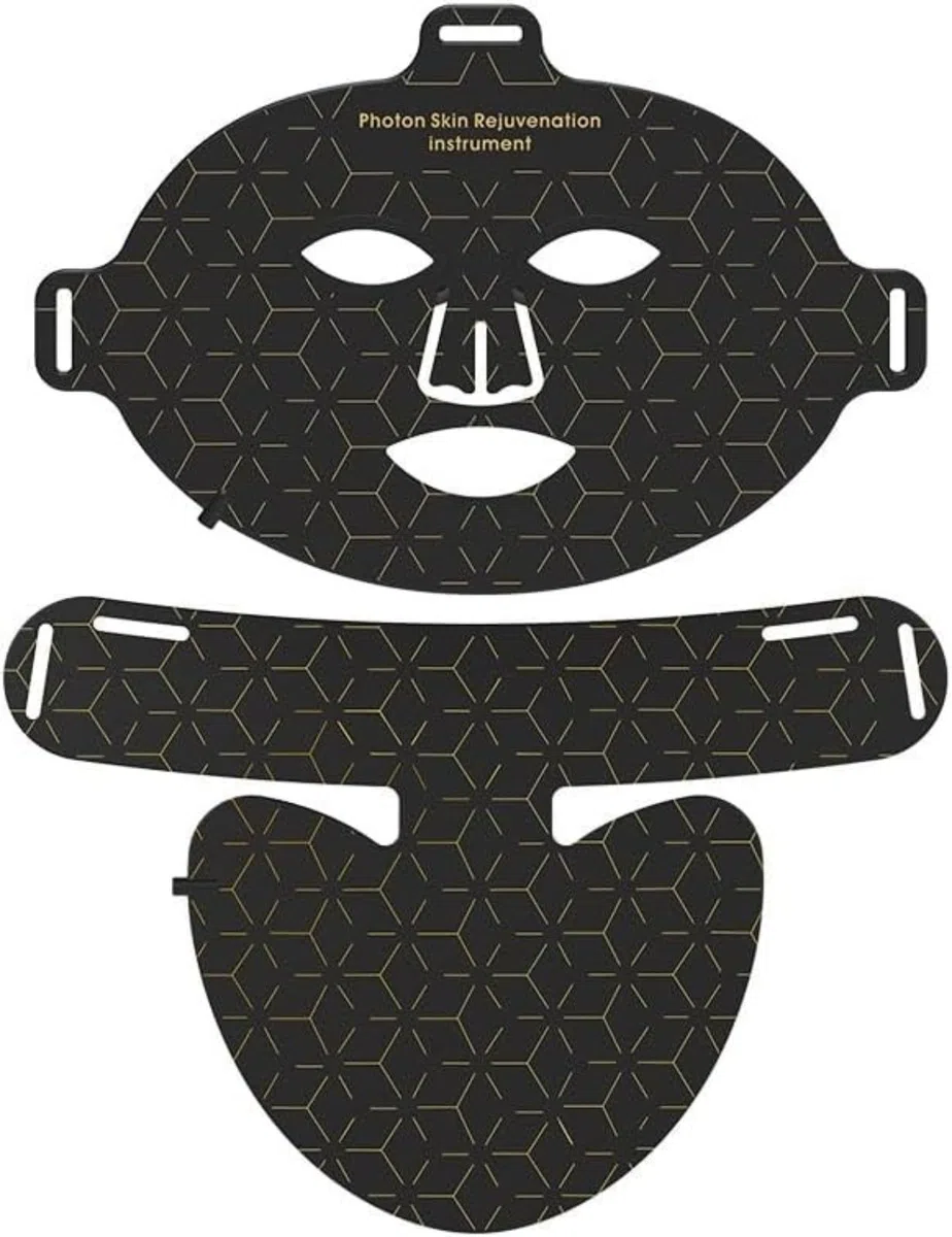 Red Light Therapy Masque visage et cou à LED anti-âge raffermissant et anti-rides avec minuterie rechargeable, convient à tous les types de peau à la maison spa